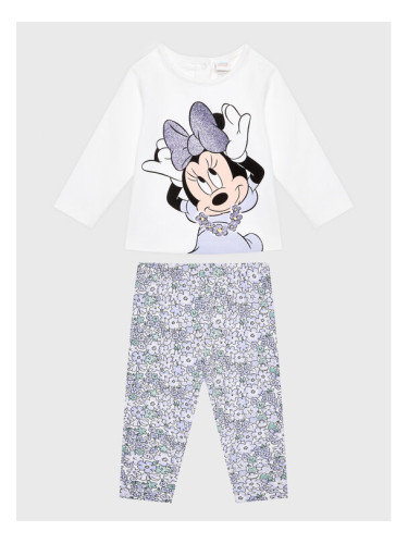 OVS Комплект блуза и клин DISNEY 1756975 Бял Regular Fit