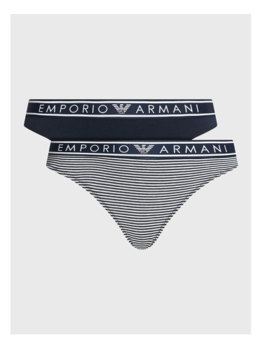 Emporio Armani Underwear Комплект 2 чифта класически бикини 163334 3R219 21136 Тъмносин