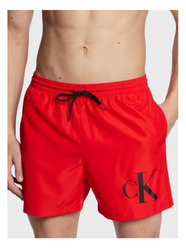 Calvin Klein Swimwear Плувни шорти KM0KM00849 Червен Regular Fit