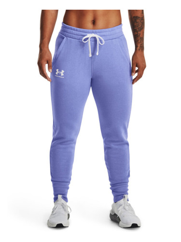 Under Armour Долнище анцуг Rival Fleece Joggers 1356416 Виолетов Regular Fit