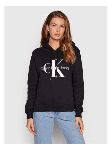 Calvin Klein Jeans Суитшърт J20J219141 Черен Regular Fit