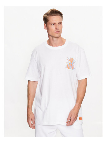 adidas Тишърт Graphic Glide T-Shirt IB1403 Бял Loose Fit