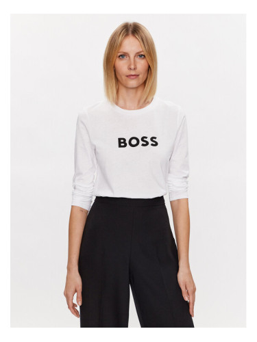 Boss Блуза Logo 50489592 Бял Regular Fit