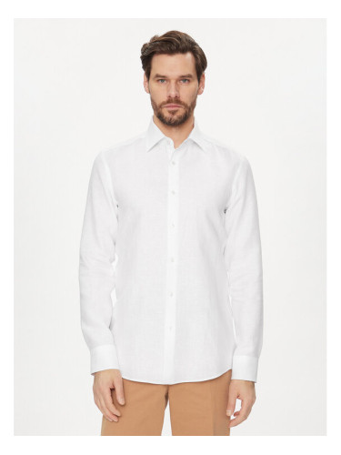 Boss Риза H Hank Kent C1 214 50490234 Бял Slim Fit