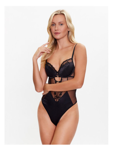 Guess Боди O3GM08 WFAO0 Черен Slim Fit