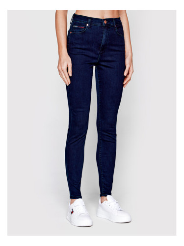 Tommy Jeans Дънки Sylvia DW0DW09211 Тъмносин Super Skinny Fit