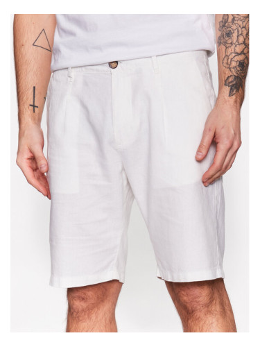 Pepe Jeans Шорти от плат Arkin Short Linen PM800913 Екрю Relaxed Fit