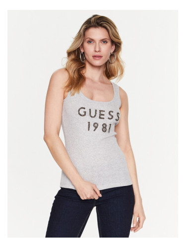 Guess топ Logo W3RP07 K1814 Сив Slim Fit