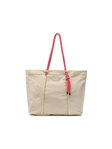 Tommy Jeans Дамска чанта Tjw Beach Summer Tote AW0AW14583 Бежов