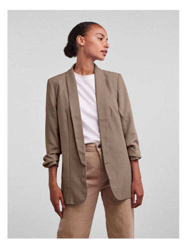 Pieces Сако 17090996 Бежов Regular Fit