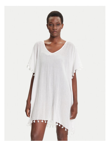 Seafolly Плажна рокля Amnesia 52162 Бял Regular Fit