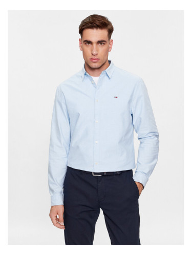 Tommy Jeans Риза Classic Oxford DM0DM15408 Светлосиньо Classic Fit