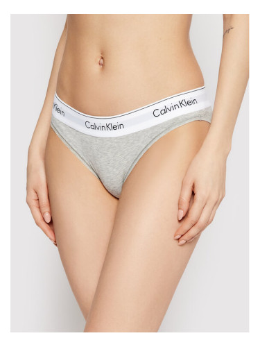 Calvin Klein Underwear Класически дамски бикини 0000F3787E Сив