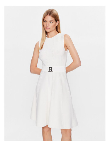 Blugirl Blumarine Коктейлна рокля RA3055-MA55N Бял Regular Fit