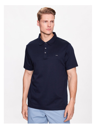 Michael Kors Тениска с яка и копчета CB95FGVC9 Тъмносин Regular Fit