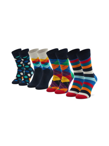 Happy Socks Дълги чорапи unisex XMIX09-6050 Цветен