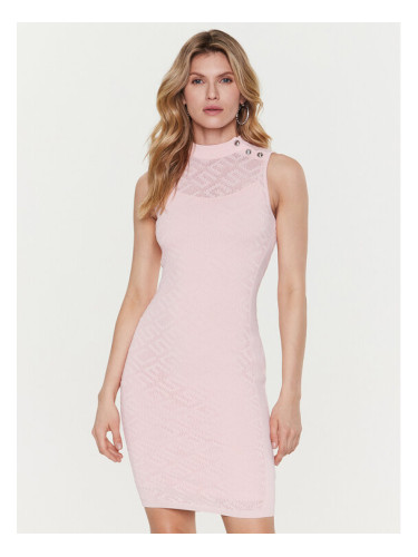 Guess Плетена рокля Paula W3GK62 Z36O0 Розов Slim Fit