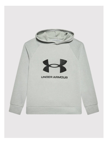 Under Armour Суитшърт Rival Fleece 1357585 Сив Relaxed Fit
