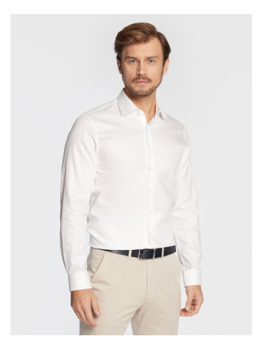 Calvin Klein Риза K10K108427 Бял Slim Fit