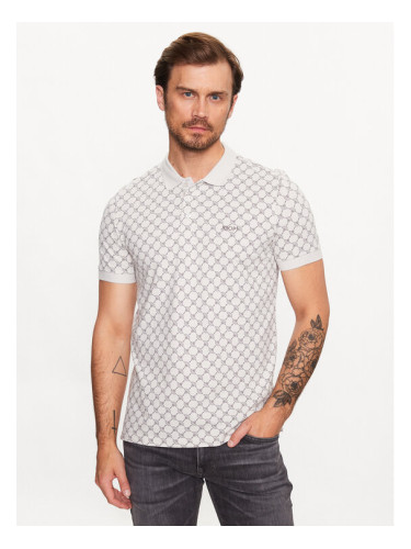 JOOP! Тениска с яка и копчета 30036150 Бял Modern Fit