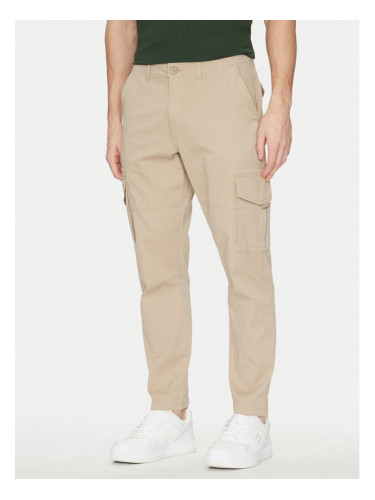 Only & Sons Текстилни панталони 22025431 Бежов Tapered Fit