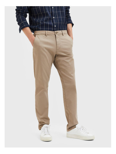 Selected Homme Чино панталони New 16087663 Бежов Slim Fit