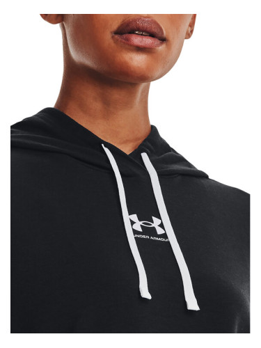 Under Armour Суитшърт Rival Terry Hoodie 1369855 Черен Regular Fit