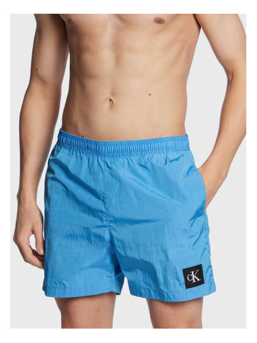 Calvin Klein Swimwear Плувни шорти KM0KM00819 Син Regular Fit