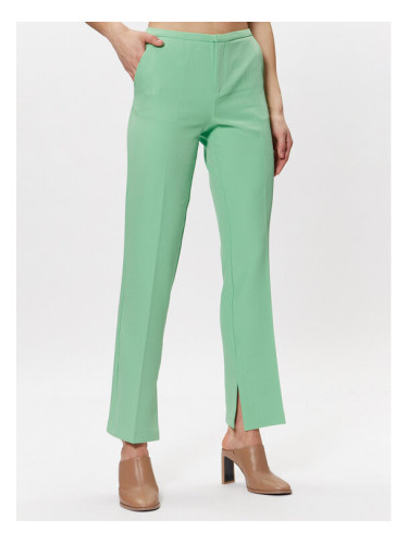 Gina Tricot Текстилни панталони Jane 19188 Зелен Regular Fit