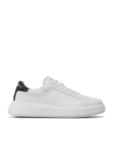 Calvin Klein Сникърси Low Top Lace Up Lth HM0HM01016 Бял