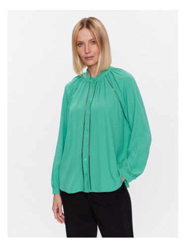 Seidensticker Блуза 60.134573 Зелен Regular Fit