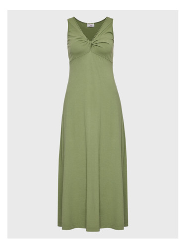 Deha Ежедневна рокля D83201 Зелен Regular Fit
