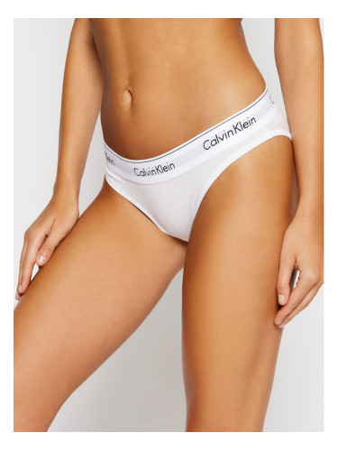 Calvin Klein Underwear Класически дамски бикини 000F3787E Бял