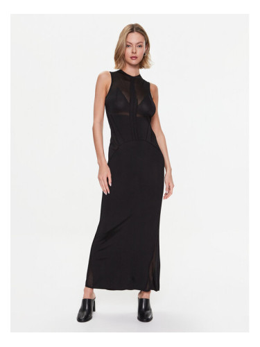 Calvin Klein Коктейлна рокля K20K205615 Черен Slim Fit