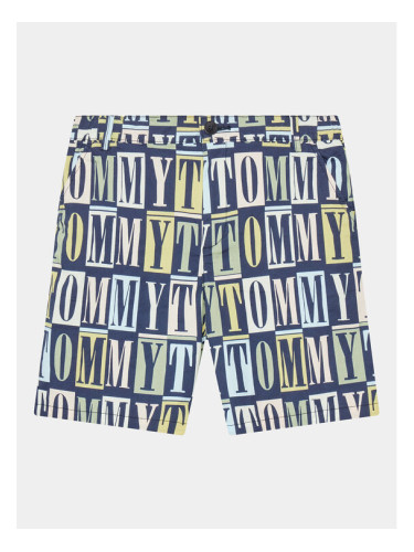 Tommy Hilfiger Текстилни панталони KB0KB08123 D Тъмносин Straight Fit