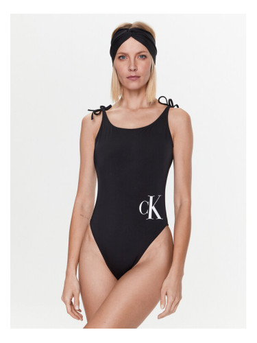 Calvin Klein Swimwear Бански костюм Gift Pack KW0KW02087 Черен
