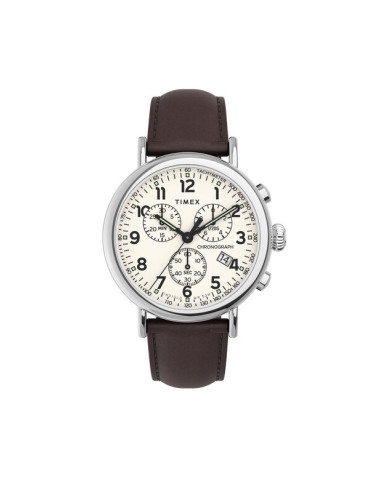 Timex Часовник Standard Chronograph TW2V27600 Кафяв