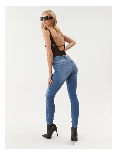 Calvin Klein Jeans Боди J20J220532 Черен Slim Fit