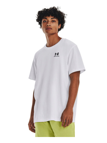 Under Armour Тишърт Ua Logo Emb 1373997 Бял Relaxed Fit