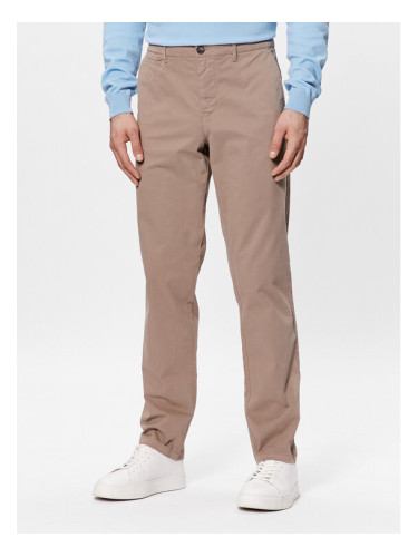 United Colors Of Benetton Текстилни панталони 4DKH55I18 Бежов Slim Fit