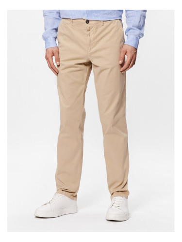United Colors Of Benetton Текстилни панталони 4DKH55I18 Бежов Slim Fit