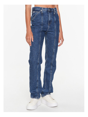 Calvin Klein Jeans Дънки J20J220634 Тъмносин Straight Fit