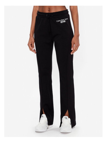 Calvin Klein Jeans Долнище анцуг J20J221052 Черен Regular Fit