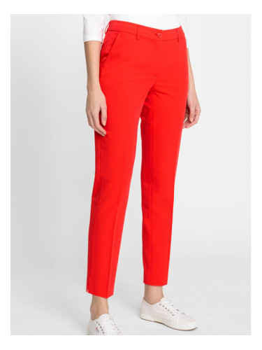 Olsen Текстилни панталони 14002065 Червен Regular Fit