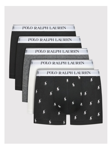 Polo Ralph Lauren Комплект 5 чифта боксери 714864292004 Черен