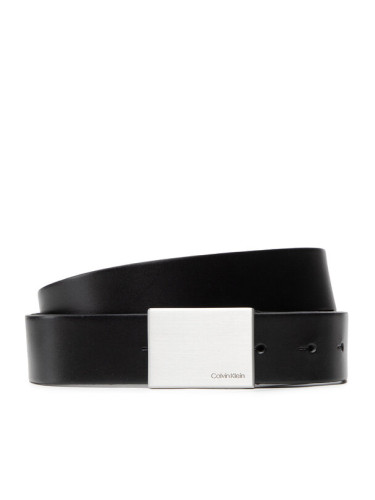 Calvin Klein Мъжки колан Formal Plaque Belt 3.5cm K50K504309 Черен