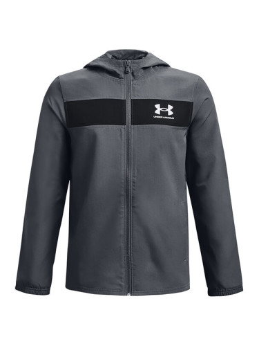 Under Armour Преходно яке UA SPORTSTYLE WINDBREAKER 1370183 Сив Regular Fit