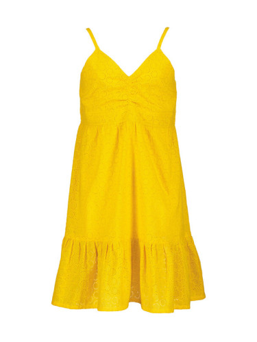 Blue Seven Лятна рокля 542087 X Жълт Regular Fit