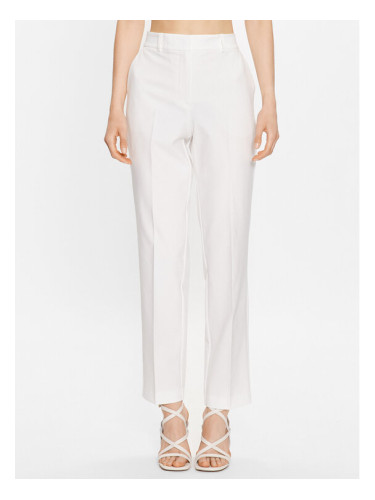 Selected Femme Текстилни панталони 16088026 Бял Straight Fit
