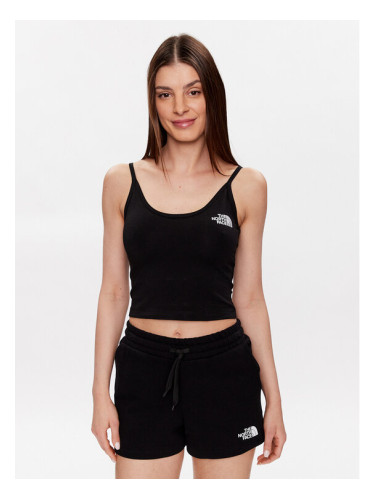 The North Face топ NF0A55AQ Черен Cropped Fit